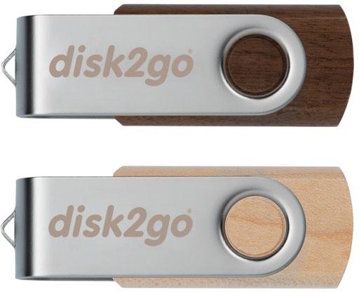 Image du produit Disk2go WOOD - Clé USB (16 Go, USB-A)