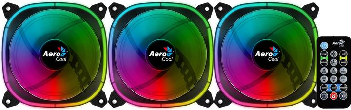 Actual product image AeroCool Astro 12 Pro 3 Pack Case Fans (120 mm, 3 x)