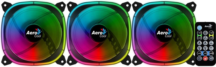 Actual product image AeroCool Astro 12 Pro 3 Pack Case Fans (120 mm, 3 x)