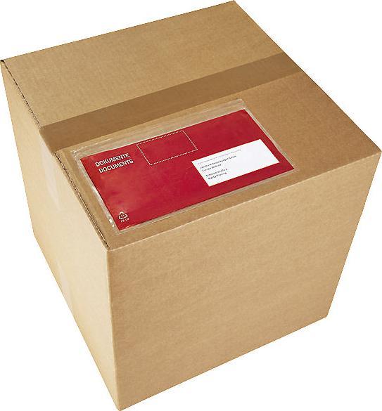 Image du produit kaiserkraft Pochettes porte-documents Premium light, avec fenêtre, impression Liste de (DL, 250 pièce(s))