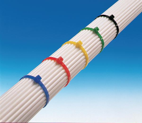Actual product image HellermannTyton Cable tie 205x25 flame retardant white (Plastic cable ties, 203.20 mm, 100 pcs.)