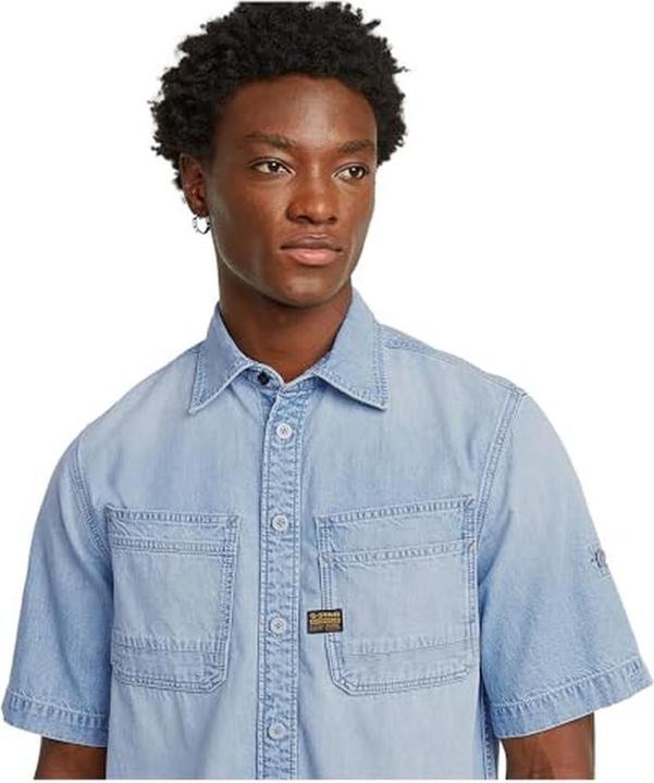 Immagine prodotto G-Star Camicia in denim con doppia tasca obliqua (S)