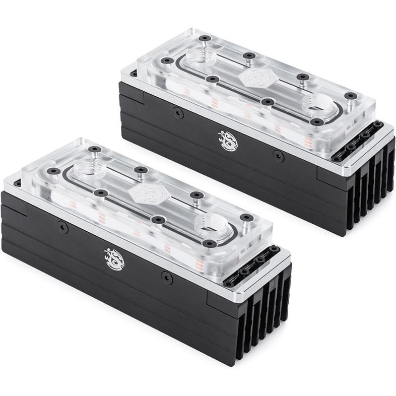 Bitspower Arbeitsspeicherkühler, ARGB - transparent 8er-Pack, Speicher Wasserkühler