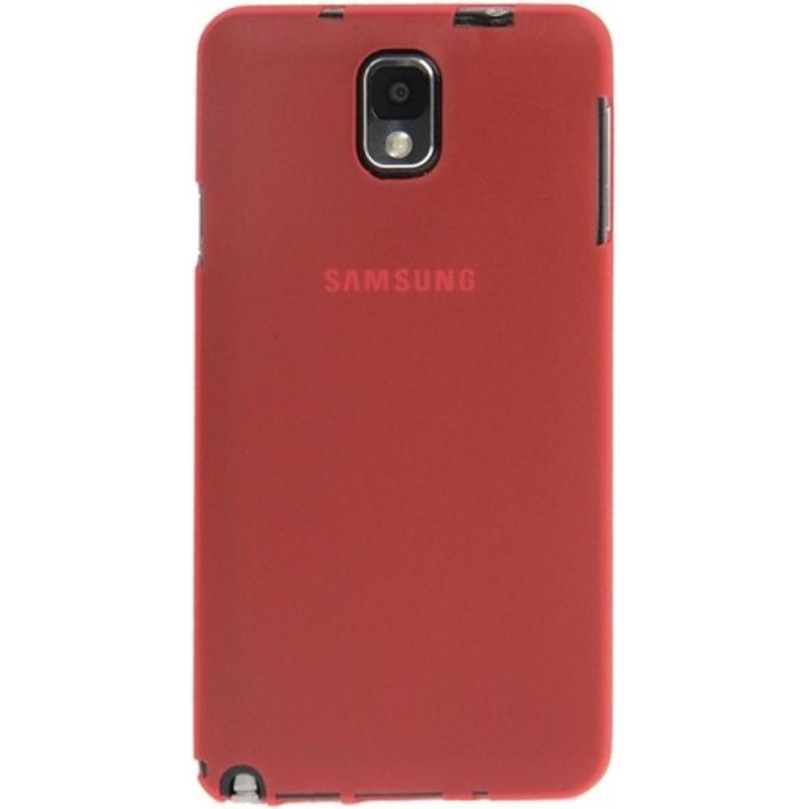 Thumbnail - König Design Schutzhülle Case Ultra Dünn 0,3mm für Handy Samsung Galaxy Note 3 N9000 Rot Transparent (Samsung Galaxy Not...