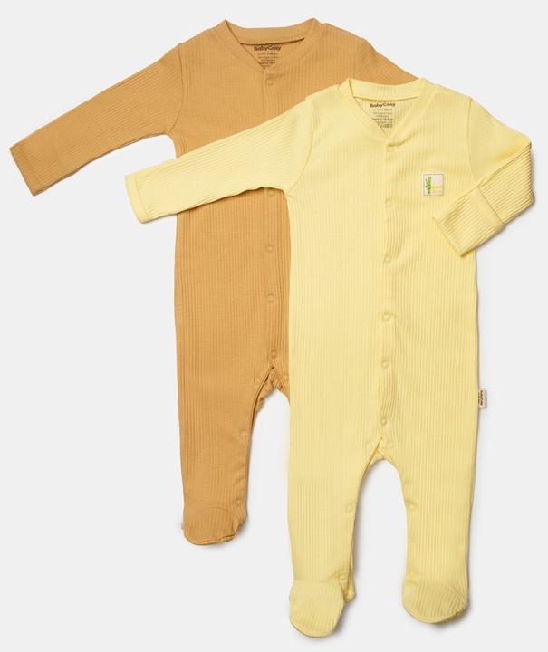 Produktbild BabyCosy Strampler mit Füssen, 2 Pack (56)