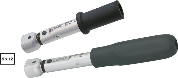 Actual product image HAZET Torque spanner 6391-35V - Tolerance: 2% - Socket square 9 x 12 mm - Ge (15 Nm, 35 Nm)