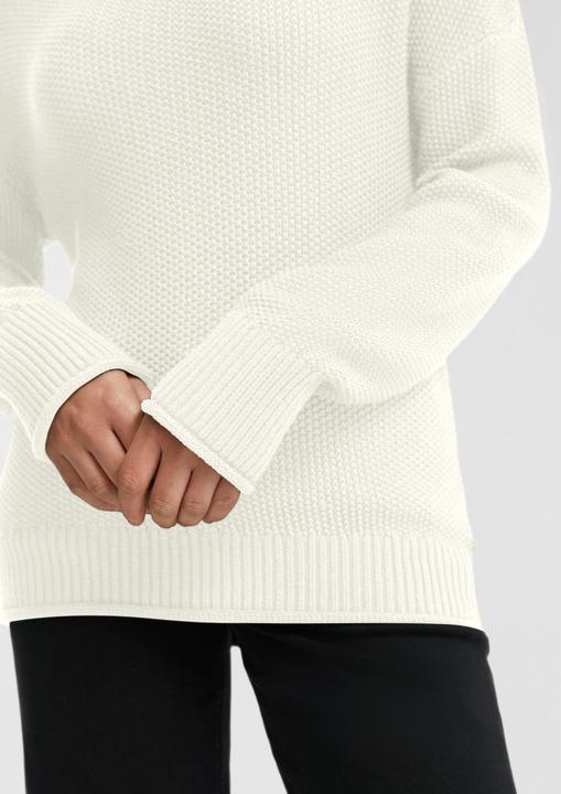 Produktbild s.Oliver Strickpullover Strickpullover mit Stehkragen aus Baumwollmix (L)