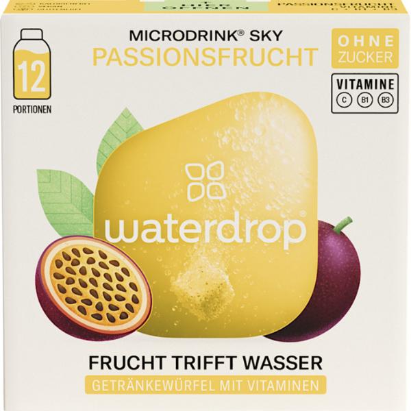 Produktbild Waterdrop Sky (Passionsfrucht, Kaktusfeige, Ananaserdbeere, 12 x)