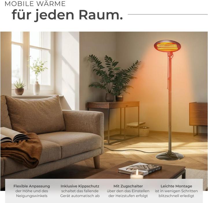 Actual product image tectake Solaris Monolith (2000 W)