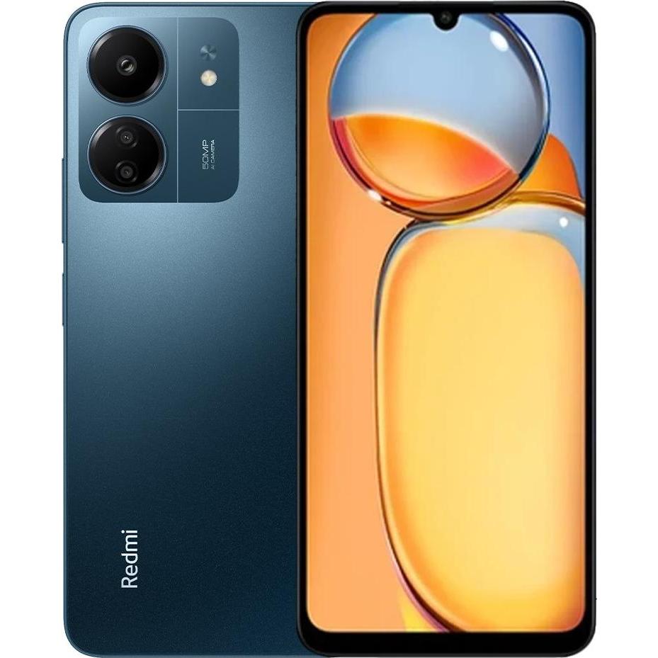 Xiaomi Redmi 13C (256 GB, Navy Blue, 6.74", 4G), Smartphone, Blau