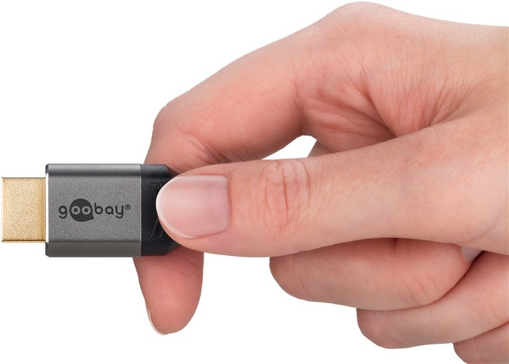 Produktbild Goobay High-Speed-HDMI-Kabel mit Ethernet, 5 m, Sharkskin Grey (5 m, HDMI)