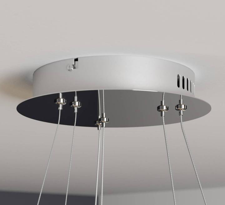 Image du produit Lucande Lyani 2 Suspension Ø60 Chrome/White (2800 lm)