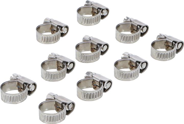 Produktbild BGS Schlauchklemmen rostfrei 10 x 16 mm 10-tlg. (Schlauchschelle, 10 mm)