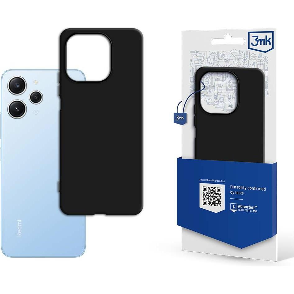 3MK Matt Case Xiaomi Redmi 12 czarny/black (Xiaomi Redmi 12), Smartphone Hülle, Schwarz