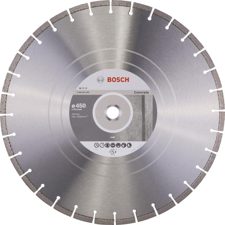 Actual product image Bosch Professional Zubehör Diamond saw blade Standard for Concrete, 450 x 25.40 x 3.6 x 10 mm