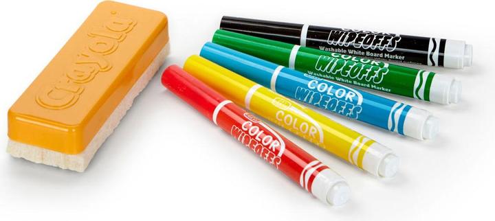 Actual product image Crayola Dry Wipeoffs pens with wiper, 5pcs.