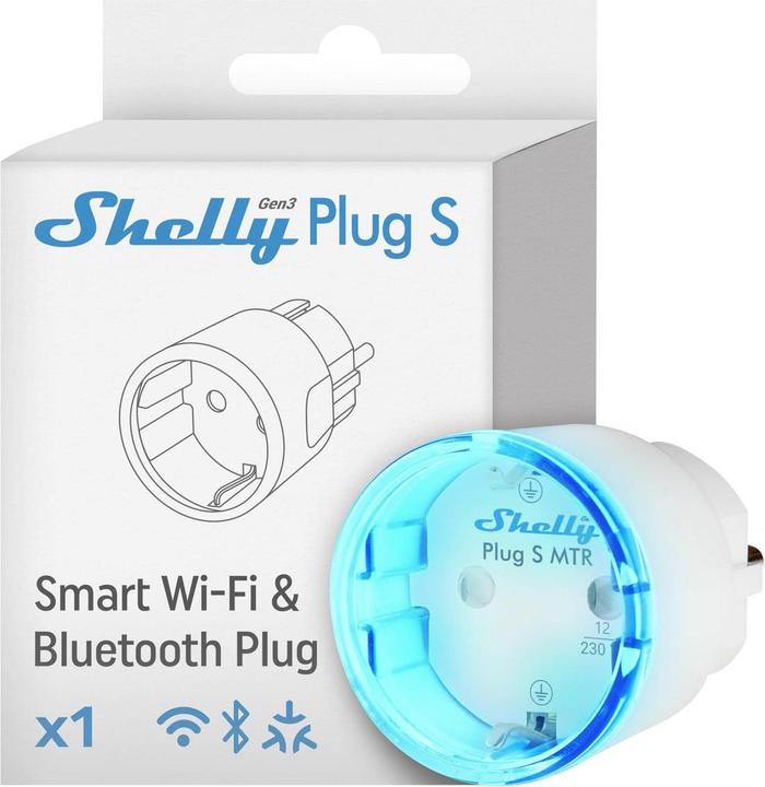 Actual product image Shelly Plug S MTR Gen3 (White)