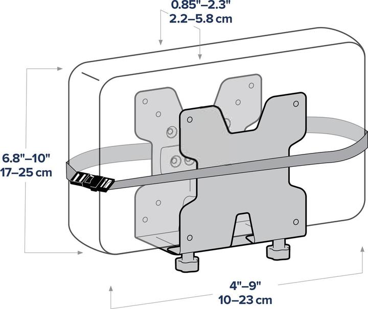 Actual product image Ergotron MINI PC MOUNT FOR LX PRO WALL SYSTEM darkgrey (Wall, 2.70 kg)