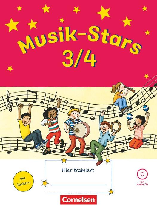 Actual product image Musik-Stars 3./4. Schuljahr. Grundwissen. Übungsheft mit CD-ROM (German, Solveig, Wezel, 2017)