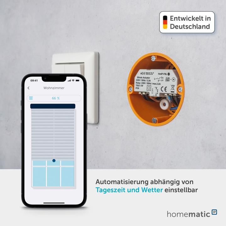 Actual product image Homematic IP Blind actuator - flush-mounted (Shutter actuator)