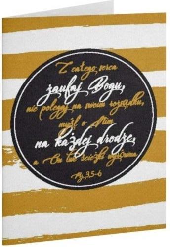 Szaron Klappkarte - Vertrau mir von ganzem Herzen, vergoldet