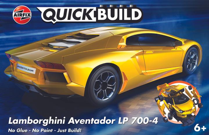 Actual product image Airfix QUICKBUILD Lamborghini Aventador- yellow