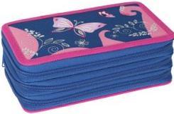 EberhardFaber Schüleretui Triple Decker Schmetterling 36tlg, Polyester, 188 x 115 x 71 mm