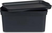 Immagine prodotto Kipit cassetta di plastica con coperchio 7,5 l antracite (7.50 l)