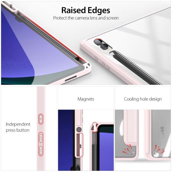 Actual product image Dux Ducis Toby Series Bookcover Cover (Galaxy Tab S8 Ultra, Galaxy Tab S10 Ultra, Galaxy Tab S9 Ultra)