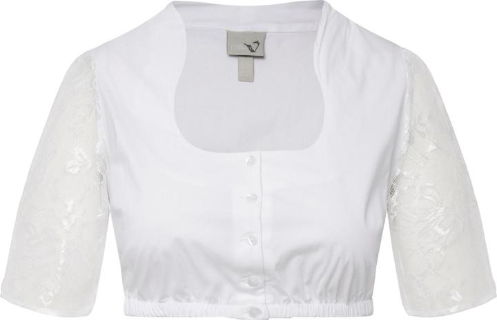 Produktbild Ulla Popken Dirndlbluse, Stehkragen, Carree-Ausschnitt, 1/2-Arm (48)