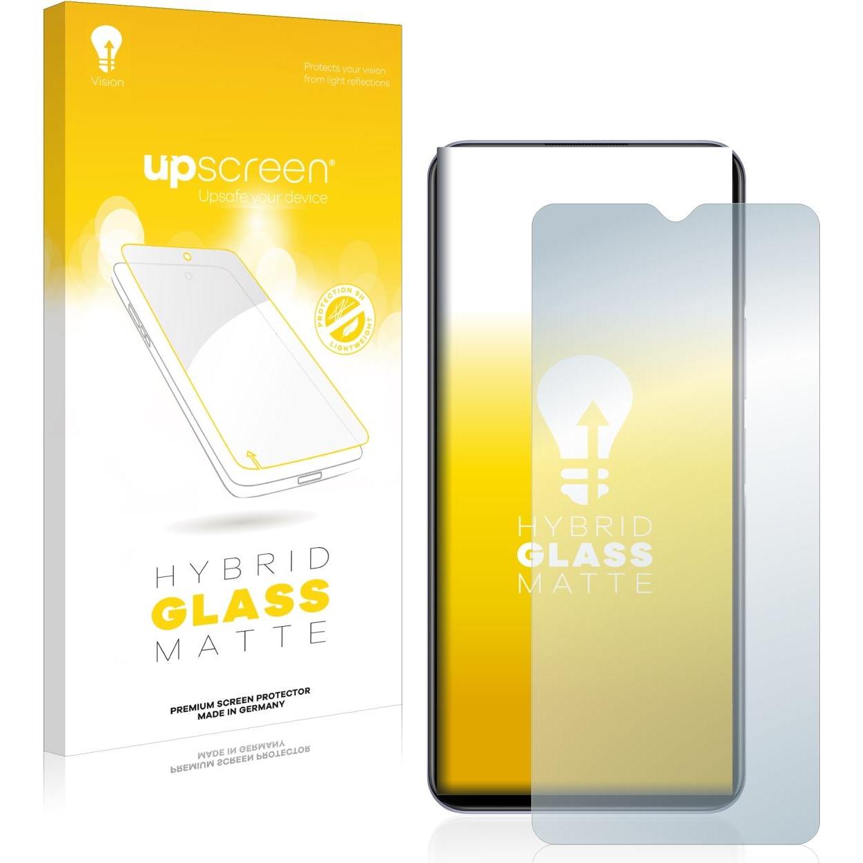 upscreen Reflection Shield Panzerglasfolie Matt (1 Stück, Vivo Y72 5G), Smartphone Schutzfolie, Grau