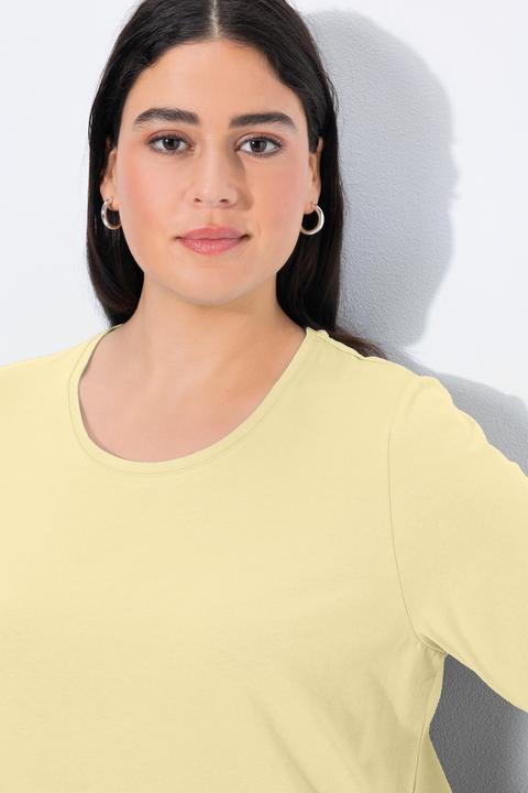 Actual product image Ulla Popken Essential Round Neck Stretch Tee (54)