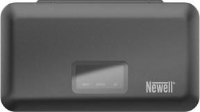 Produktbild Newell LCD dual-channel charger with power bank and SD card reader for NP-W126 batteries for (Kamera Akku Ladegerät)