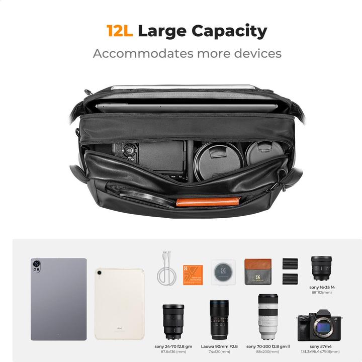 Produktbild K&F Concept Urban Wander 01 (Kamera Schultertasche, 12 l)
