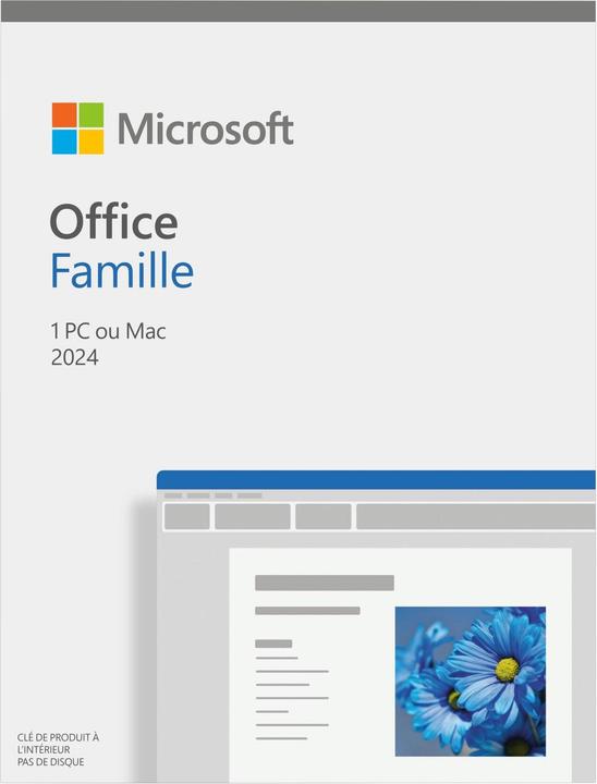 Actual product image Microsoft Office Family 2024 (FR) (1 User, unlimited)