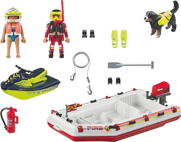 Actual product image Playmobil Fireboat with Aqua Scooter (71464)