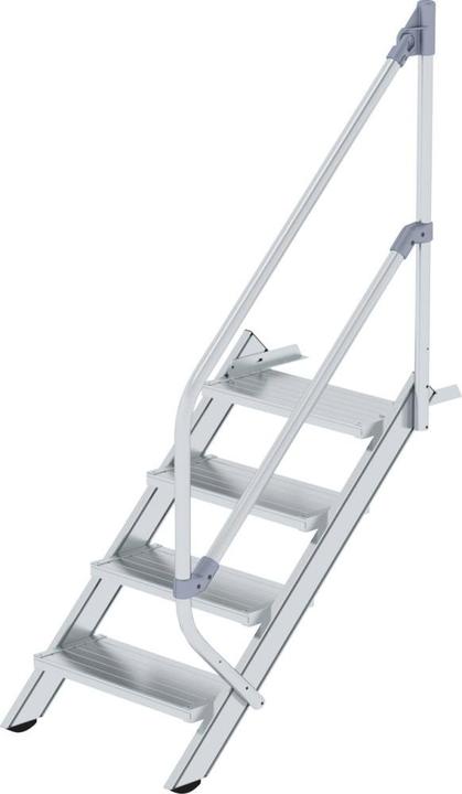 Produktbild Munk Treppe 45° Stufenbreite 600 mm 4 Stufen Aluminium geriffelt (Gerüst, 105.80 cm)