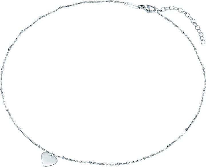 Immagine prodotto Eastside Cuore da donna in acciaio inox argento 40,0 cm di catena base + 5,0 cm di estensione - 29750 (Acciaio inox 100%, 40 - 45 cm)