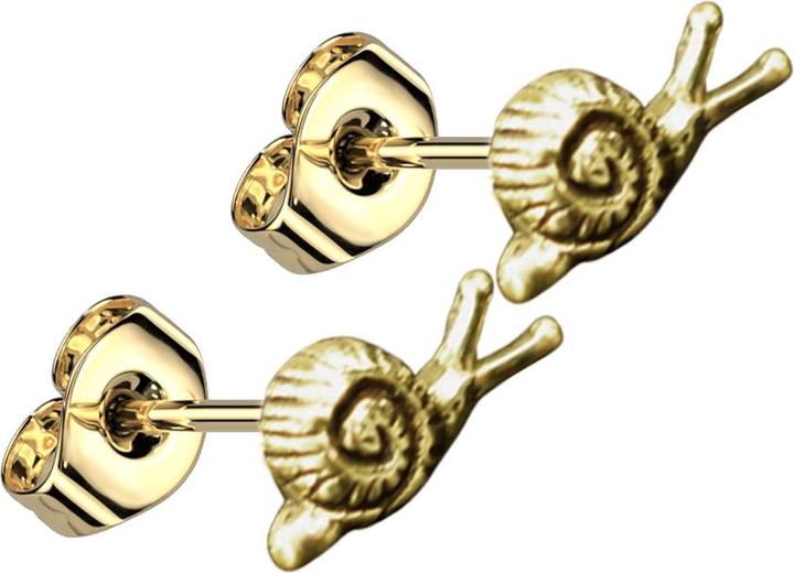 Immagine prodotto Chaotic Trading Ohrstecker vergoldet Schnecke (Ottone)