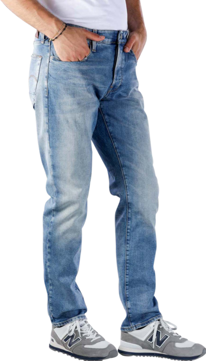 Produktbild G-Star 3301 Straight Tapered Jeans Elto Stretch indigo aged (W29/L32, W31/L32, W30/L32, W34/L34, W36/L32, W34/L32, W33/L32, W36/L34, W32/L34, W33/L34, W32/L32)
