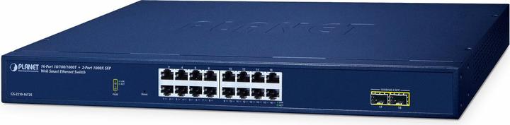 Immagine prodotto Planet Switch Websmart 19" 16 porte Giga + 2 x SFP (16 porte)