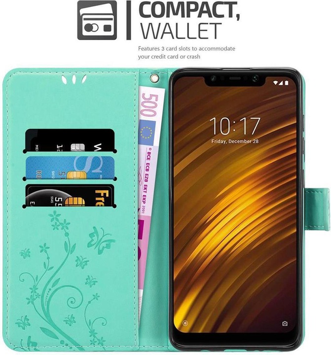 Produktbild Cadorabo Flower Book Cover (Xiaomi Pocophone F1)