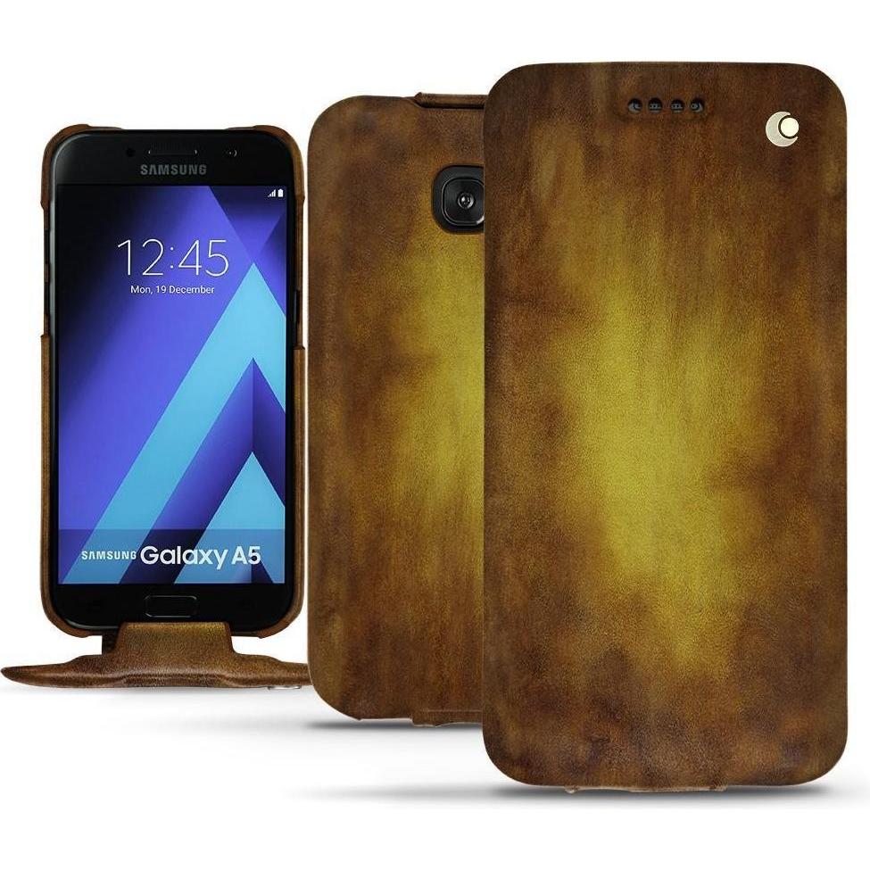 Thumbnail - Noreve Lederschutzhülle vertikal (Samsung Galaxy A5 (2017)), Smartphone Hülle, Gold