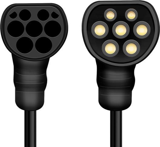Actual product image LogiLink E-car charging cable (Type 2, 11 kW, 22 A, 5 m)