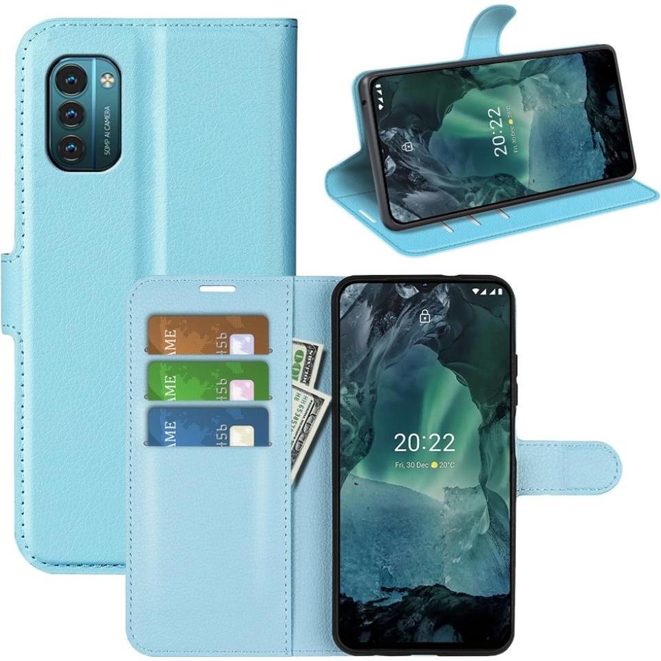 Screenguard Nokia G21 Leather Guard Lederhülle (Nokia G21), Smartphone Hülle, Blau