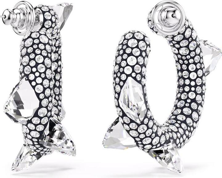 Image du produit Swarovski Sublima Kreolen Spike Weiss Rhodiniert (Métal Swarovski)