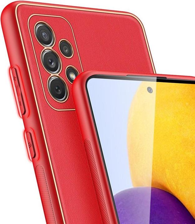 Produktbild Dux Ducis Yolo elegant case made of soft TPU and PU leather for Samsung Galaxy A72 4G red (Samsung Galaxy A72)