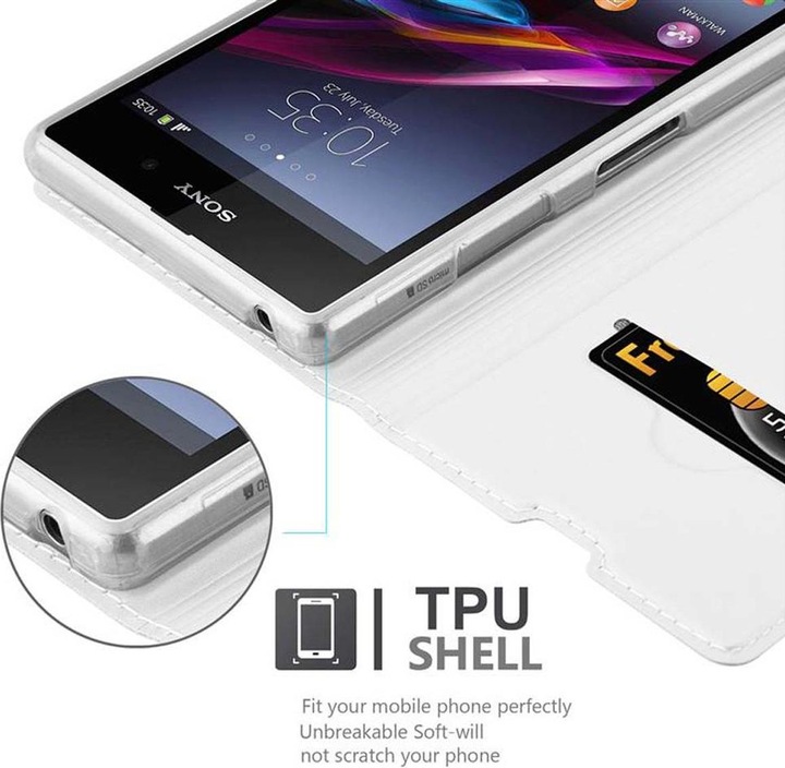 Actual product image Cadorabo Book Classy Style Cover (Sony Xperia Z1)