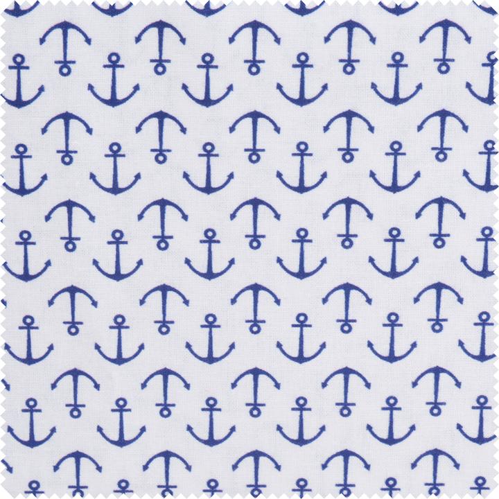 VBS Baumwoll-Stoff "Anker-Blau", 150 cm breit, Meterware