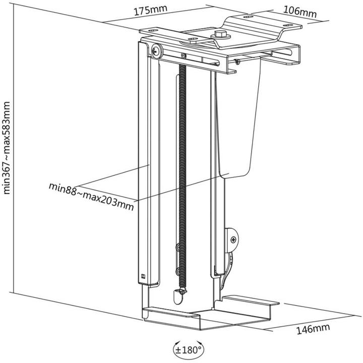 Produktbild Digitus Tischhalterung